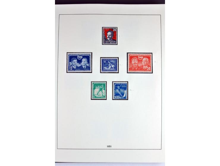 1945/82 (ca.), postfrische und ungebrauchte Sammlung, Bund, Berlin und DDR in den Hauptnummern wohl kpl., dazu schöner Teil A