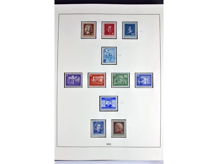 1945/82 (ca.), postfrische und ungebrauchte Sammlung, Bund, Berlin und DDR in den Hauptnummern wohl kpl., dazu schöner Teil A
