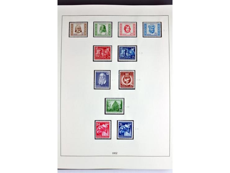 1945/82 (ca.), postfrische und ungebrauchte Sammlung, Bund, Berlin und DDR in den Hauptnummern wohl kpl., dazu schöner Teil A