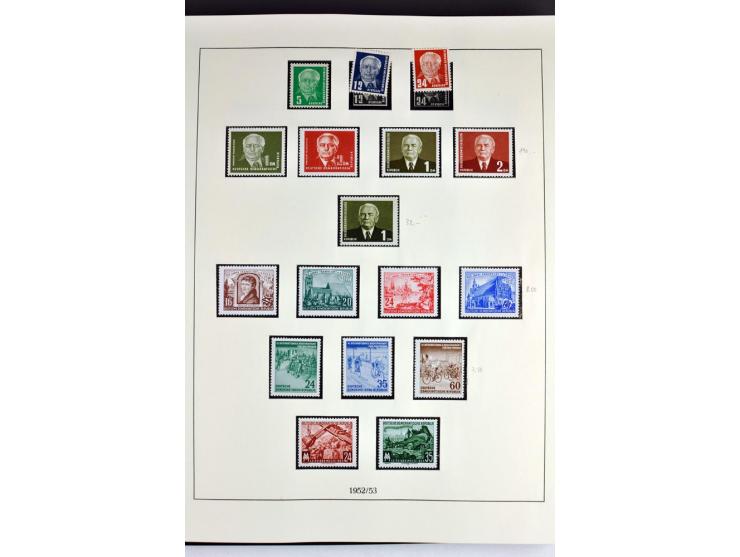 1945/82 (ca.), postfrische und ungebrauchte Sammlung, Bund, Berlin und DDR in den Hauptnummern wohl kpl., dazu schöner Teil A