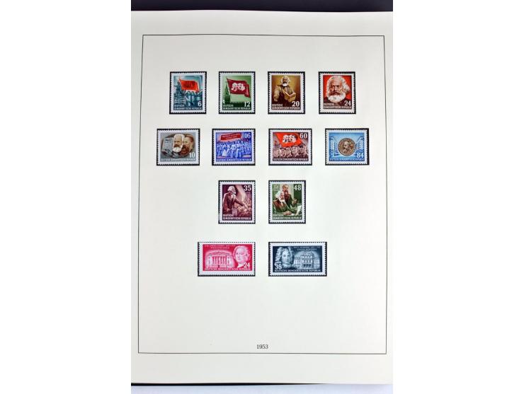 1945/82 (ca.), postfrische und ungebrauchte Sammlung, Bund, Berlin und DDR in den Hauptnummern wohl kpl., dazu schöner Teil A