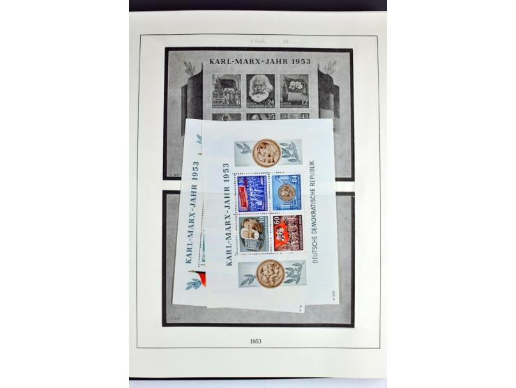 1945/82 (ca.), postfrische und ungebrauchte Sammlung, Bund, Berlin und DDR in den Hauptnummern wohl kpl., dazu schöner Teil A
