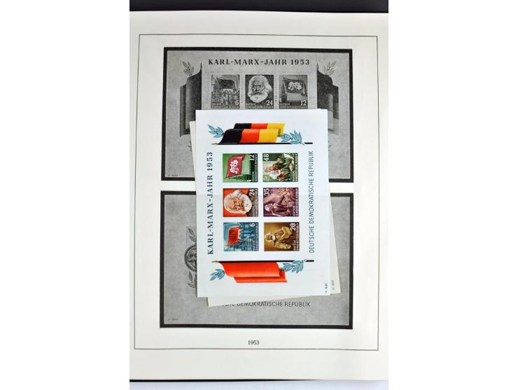 1945/82 (ca.), postfrische und ungebrauchte Sammlung, Bund, Berlin und DDR in den Hauptnummern wohl kpl., dazu schöner Teil A