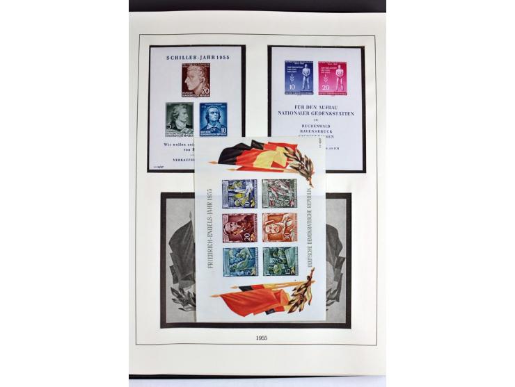 1945/82 (ca.), postfrische und ungebrauchte Sammlung, Bund, Berlin und DDR in den Hauptnummern wohl kpl., dazu schöner Teil A