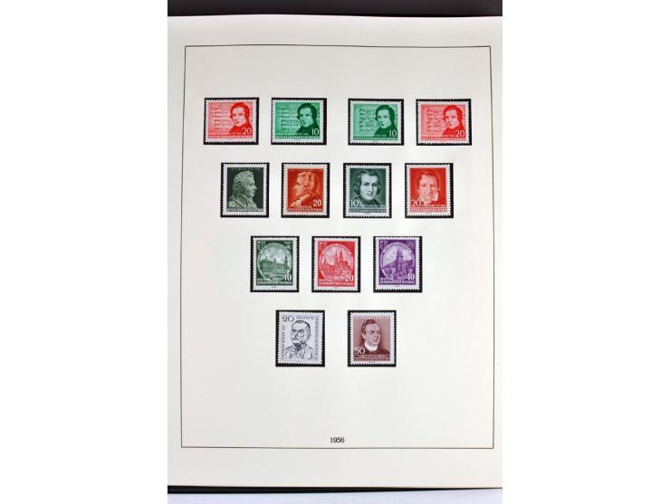 1945/82 (ca.), postfrische und ungebrauchte Sammlung, Bund, Berlin und DDR in den Hauptnummern wohl kpl., dazu schöner Teil A