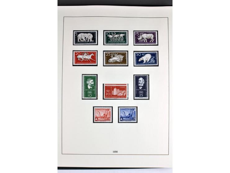 1945/82 (ca.), postfrische und ungebrauchte Sammlung, Bund, Berlin und DDR in den Hauptnummern wohl kpl., dazu schöner Teil A