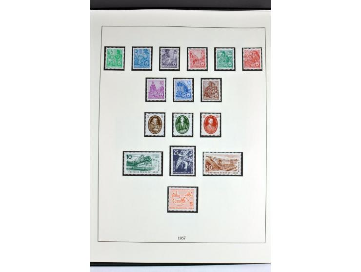1945/82 (ca.), postfrische und ungebrauchte Sammlung, Bund, Berlin und DDR in den Hauptnummern wohl kpl., dazu schöner Teil A