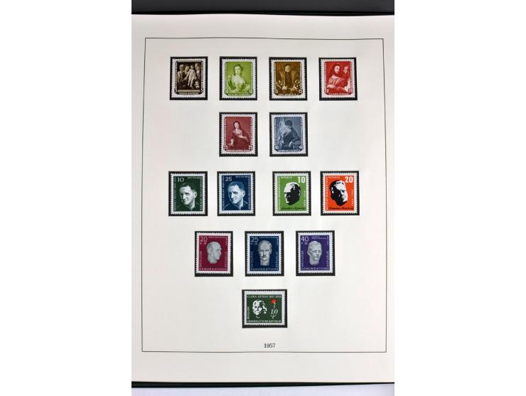 1945/82 (ca.), postfrische und ungebrauchte Sammlung, Bund, Berlin und DDR in den Hauptnummern wohl kpl., dazu schöner Teil A