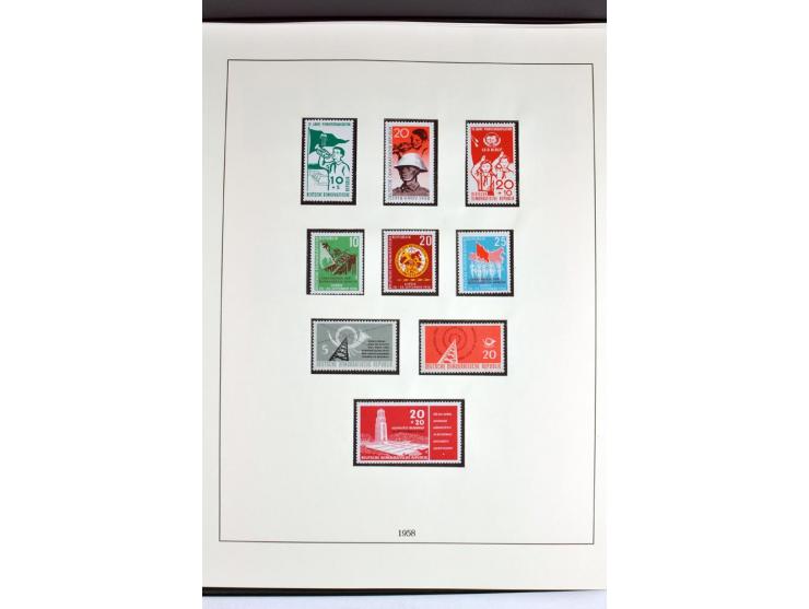 1945/82 (ca.), postfrische und ungebrauchte Sammlung, Bund, Berlin und DDR in den Hauptnummern wohl kpl., dazu schöner Teil A
