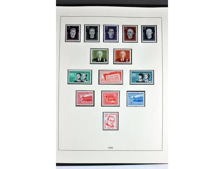 1945/82 (ca.), postfrische und ungebrauchte Sammlung, Bund, Berlin und DDR in den Hauptnummern wohl kpl., dazu schöner Teil A