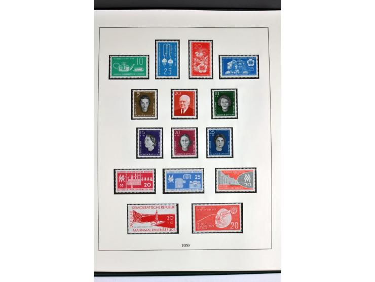 1945/82 (ca.), postfrische und ungebrauchte Sammlung, Bund, Berlin und DDR in den Hauptnummern wohl kpl., dazu schöner Teil A