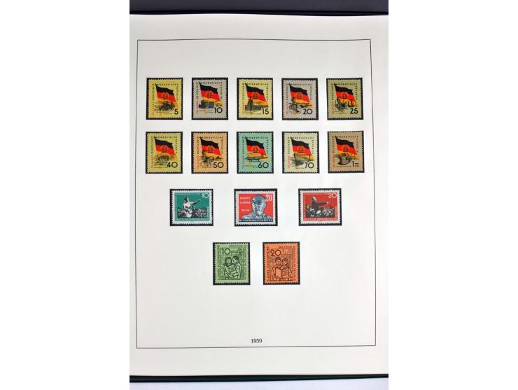 1945/82 (ca.), postfrische und ungebrauchte Sammlung, Bund, Berlin und DDR in den Hauptnummern wohl kpl., dazu schöner Teil A