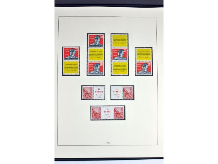 1945/82 (ca.), postfrische und ungebrauchte Sammlung, Bund, Berlin und DDR in den Hauptnummern wohl kpl., dazu schöner Teil A