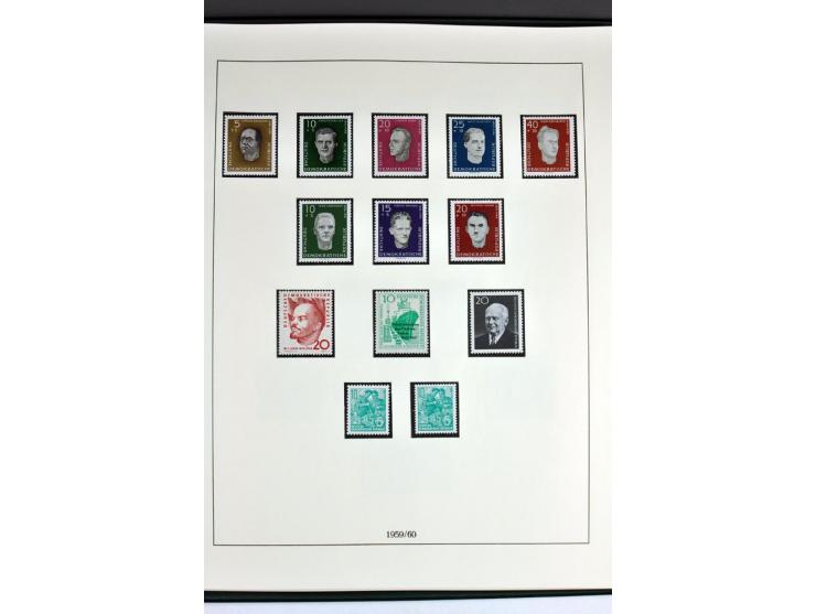 1945/82 (ca.), postfrische und ungebrauchte Sammlung, Bund, Berlin und DDR in den Hauptnummern wohl kpl., dazu schöner Teil A