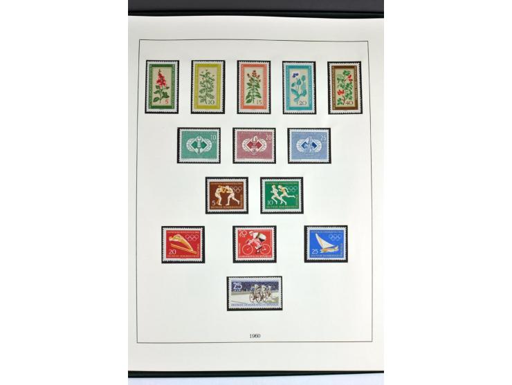 1945/82 (ca.), postfrische und ungebrauchte Sammlung, Bund, Berlin und DDR in den Hauptnummern wohl kpl., dazu schöner Teil A