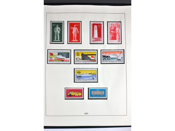 1945/82 (ca.), postfrische und ungebrauchte Sammlung, Bund, Berlin und DDR in den Hauptnummern wohl kpl., dazu schöner Teil A