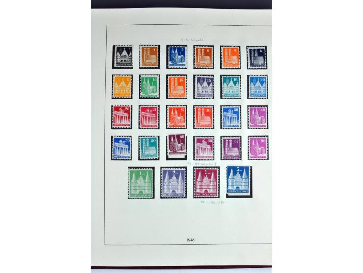 1945/82 (ca.), postfrische und ungebrauchte Sammlung, Bund, Berlin und DDR in den Hauptnummern wohl kpl., dazu schöner Teil A