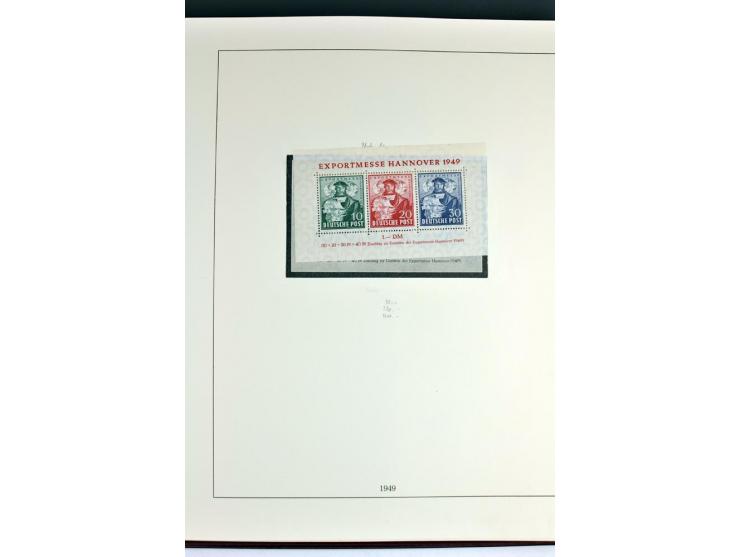 1945/82 (ca.), postfrische und ungebrauchte Sammlung, Bund, Berlin und DDR in den Hauptnummern wohl kpl., dazu schöner Teil A
