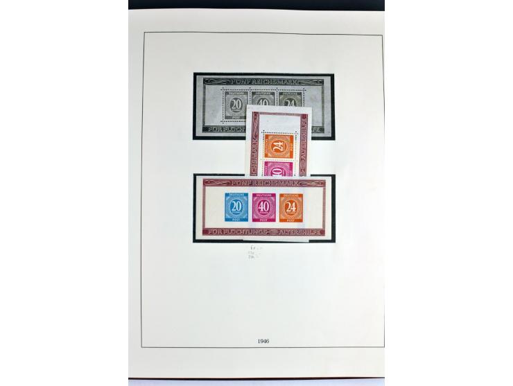 1945/82 (ca.), postfrische und ungebrauchte Sammlung, Bund, Berlin und DDR in den Hauptnummern wohl kpl., dazu schöner Teil A