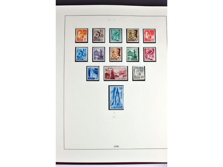 1945/82 (ca.), postfrische und ungebrauchte Sammlung, Bund, Berlin und DDR in den Hauptnummern wohl kpl., dazu schöner Teil A