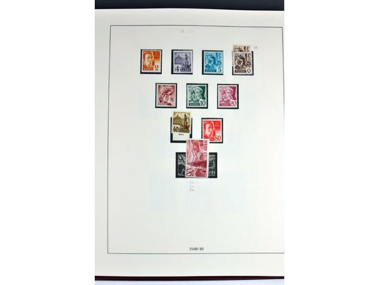 1945/82 (ca.), postfrische und ungebrauchte Sammlung, Bund, Berlin und DDR in den Hauptnummern wohl kpl., dazu schöner Teil A