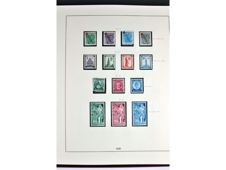 1945/82 (ca.), postfrische und ungebrauchte Sammlung, Bund, Berlin und DDR in den Hauptnummern wohl kpl., dazu schöner Teil A