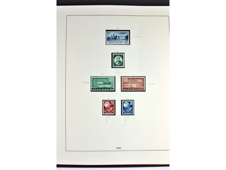 1945/82 (ca.), postfrische und ungebrauchte Sammlung, Bund, Berlin und DDR in den Hauptnummern wohl kpl., dazu schöner Teil A