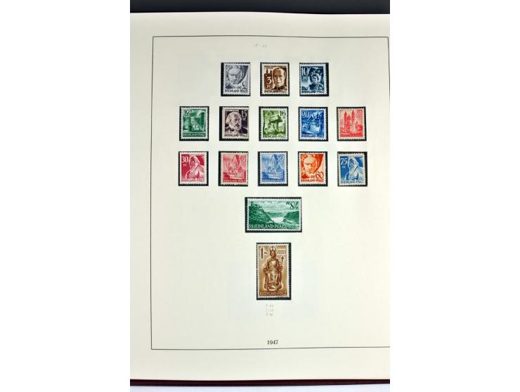 1945/82 (ca.), postfrische und ungebrauchte Sammlung, Bund, Berlin und DDR in den Hauptnummern wohl kpl., dazu schöner Teil A