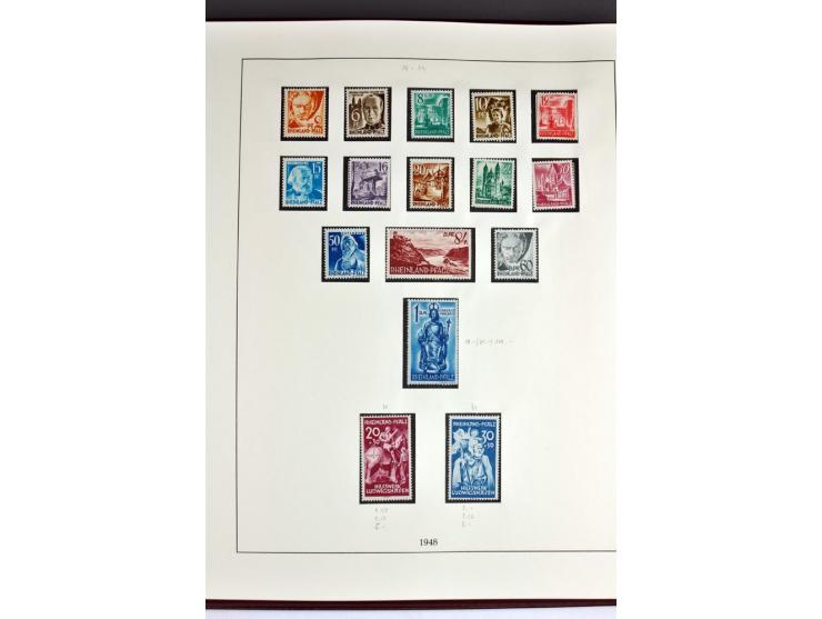 1945/82 (ca.), postfrische und ungebrauchte Sammlung, Bund, Berlin und DDR in den Hauptnummern wohl kpl., dazu schöner Teil A
