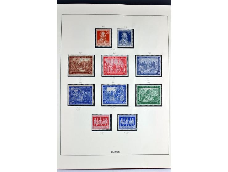 1945/82 (ca.), postfrische und ungebrauchte Sammlung, Bund, Berlin und DDR in den Hauptnummern wohl kpl., dazu schöner Teil A