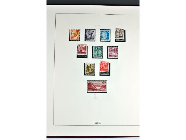1945/82 (ca.), postfrische und ungebrauchte Sammlung, Bund, Berlin und DDR in den Hauptnummern wohl kpl., dazu schöner Teil A
