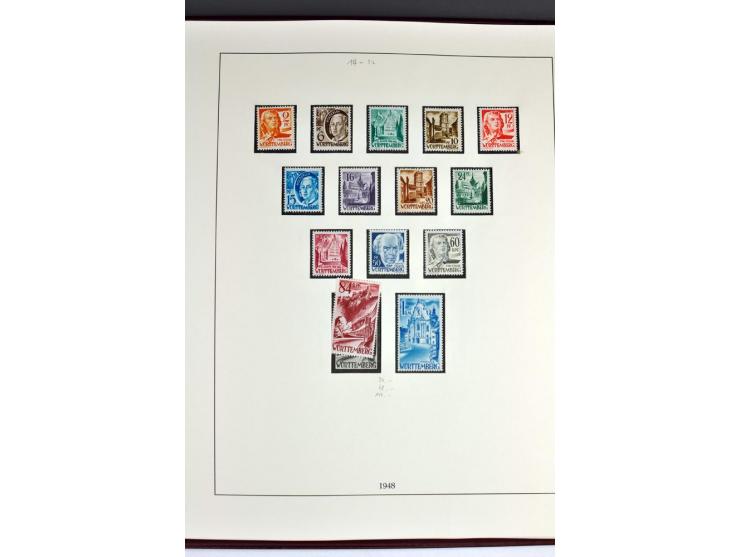 1945/82 (ca.), postfrische und ungebrauchte Sammlung, Bund, Berlin und DDR in den Hauptnummern wohl kpl., dazu schöner Teil A