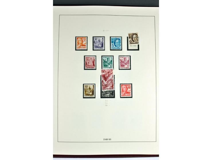1945/82 (ca.), postfrische und ungebrauchte Sammlung, Bund, Berlin und DDR in den Hauptnummern wohl kpl., dazu schöner Teil A