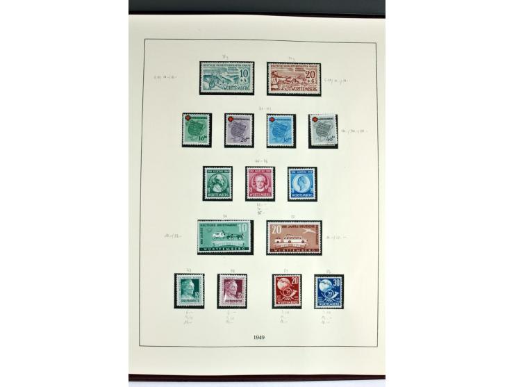 1945/82 (ca.), postfrische und ungebrauchte Sammlung, Bund, Berlin und DDR in den Hauptnummern wohl kpl., dazu schöner Teil A