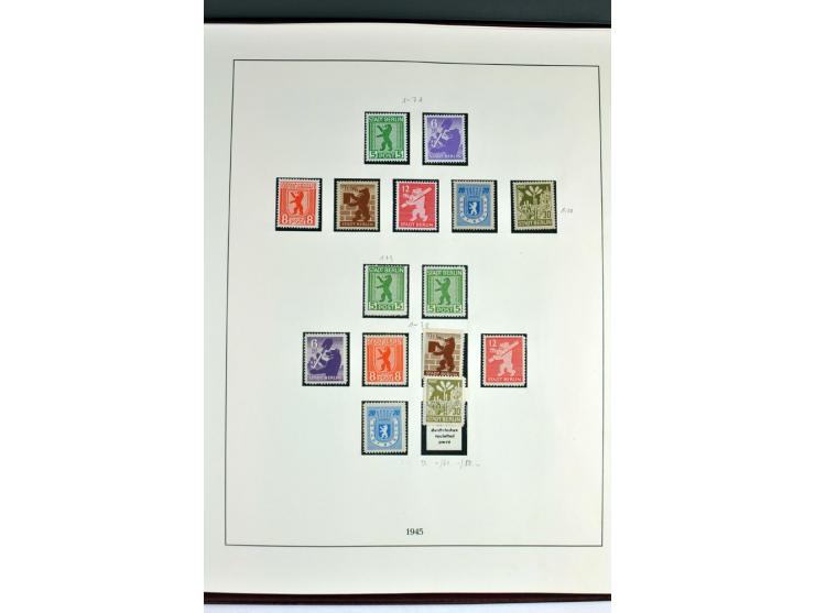 1945/82 (ca.), postfrische und ungebrauchte Sammlung, Bund, Berlin und DDR in den Hauptnummern wohl kpl., dazu schöner Teil A