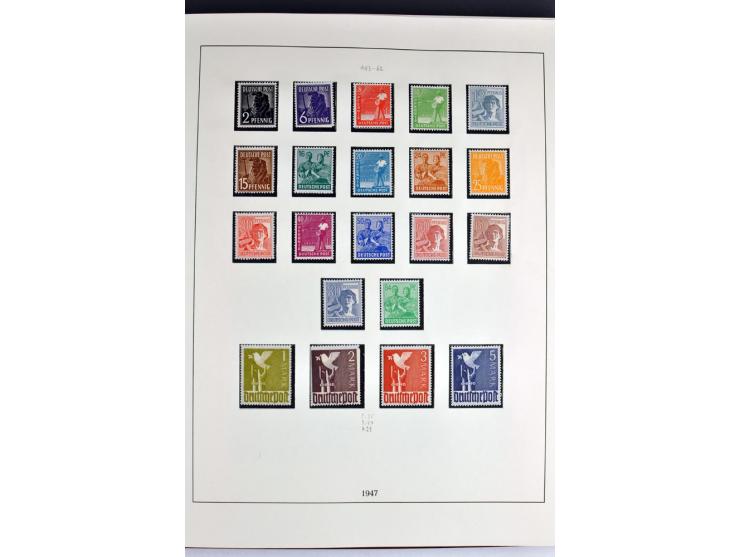 1945/82 (ca.), postfrische und ungebrauchte Sammlung, Bund, Berlin und DDR in den Hauptnummern wohl kpl., dazu schöner Teil A