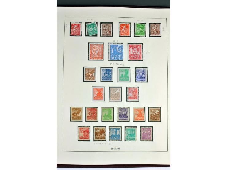 1945/82 (ca.), postfrische und ungebrauchte Sammlung, Bund, Berlin und DDR in den Hauptnummern wohl kpl., dazu schöner Teil A