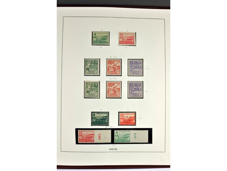 1945/82 (ca.), postfrische und ungebrauchte Sammlung, Bund, Berlin und DDR in den Hauptnummern wohl kpl., dazu schöner Teil A
