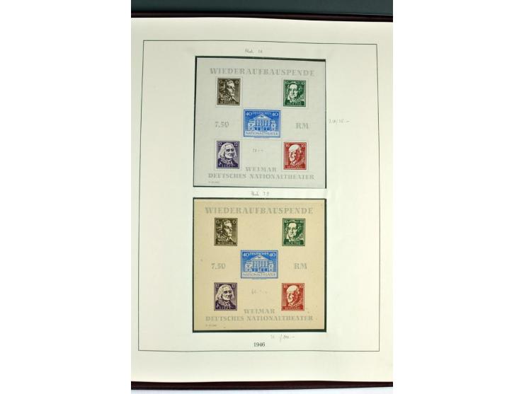 1945/82 (ca.), postfrische und ungebrauchte Sammlung, Bund, Berlin und DDR in den Hauptnummern wohl kpl., dazu schöner Teil A