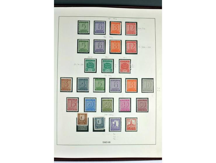 1945/82 (ca.), postfrische und ungebrauchte Sammlung, Bund, Berlin und DDR in den Hauptnummern wohl kpl., dazu schöner Teil A