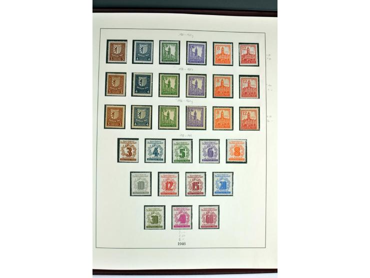 1945/82 (ca.), postfrische und ungebrauchte Sammlung, Bund, Berlin und DDR in den Hauptnummern wohl kpl., dazu schöner Teil A