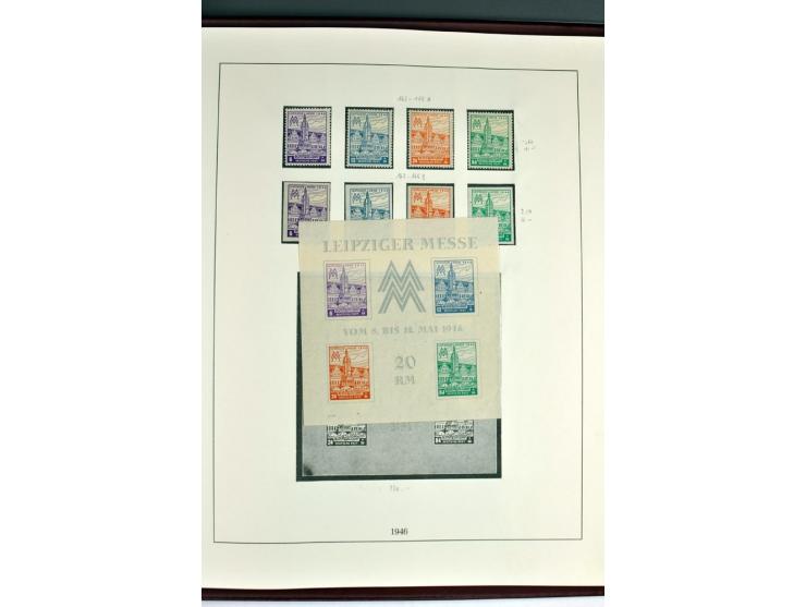 1945/82 (ca.), postfrische und ungebrauchte Sammlung, Bund, Berlin und DDR in den Hauptnummern wohl kpl., dazu schöner Teil A