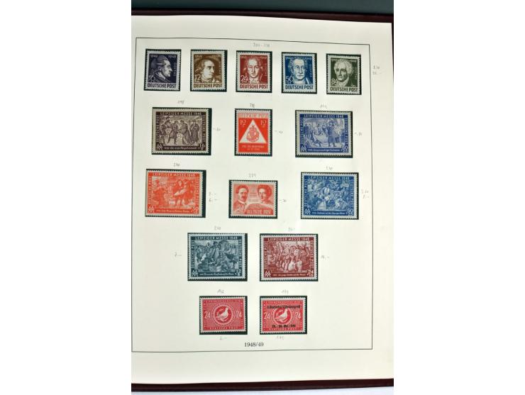 1945/82 (ca.), postfrische und ungebrauchte Sammlung, Bund, Berlin und DDR in den Hauptnummern wohl kpl., dazu schöner Teil A