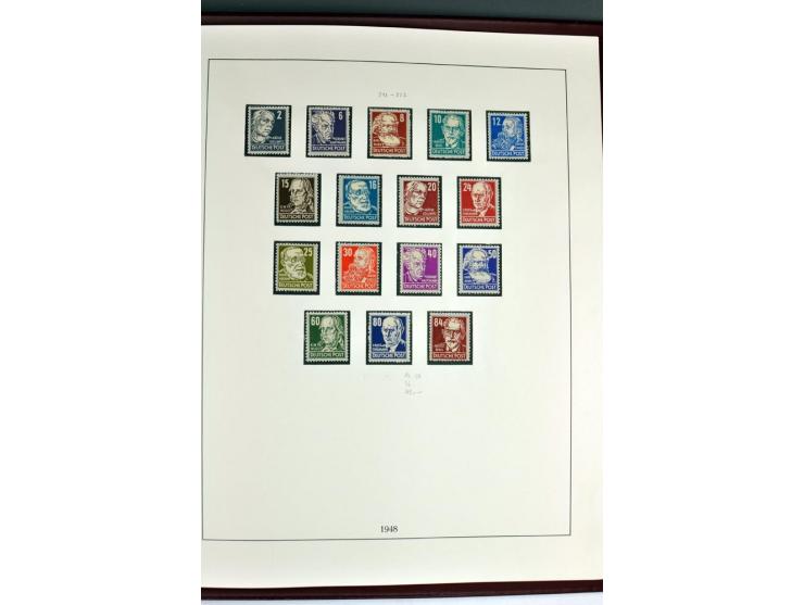 1945/82 (ca.), postfrische und ungebrauchte Sammlung, Bund, Berlin und DDR in den Hauptnummern wohl kpl., dazu schöner Teil A