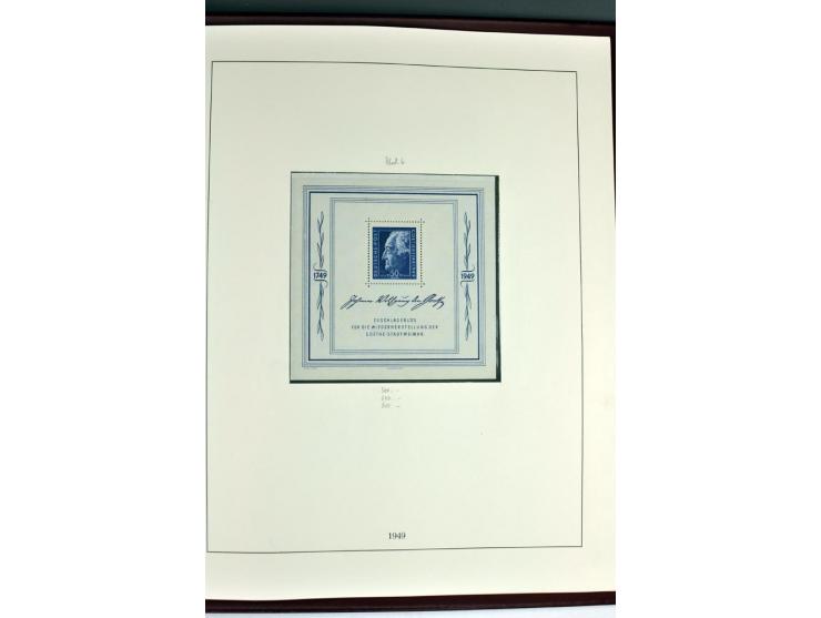 1945/82 (ca.), postfrische und ungebrauchte Sammlung, Bund, Berlin und DDR in den Hauptnummern wohl kpl., dazu schöner Teil A