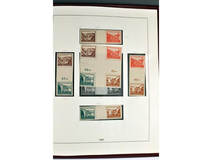 1945/82 (ca.), postfrische und ungebrauchte Sammlung, Bund, Berlin und DDR in den Hauptnummern wohl kpl., dazu schöner Teil A