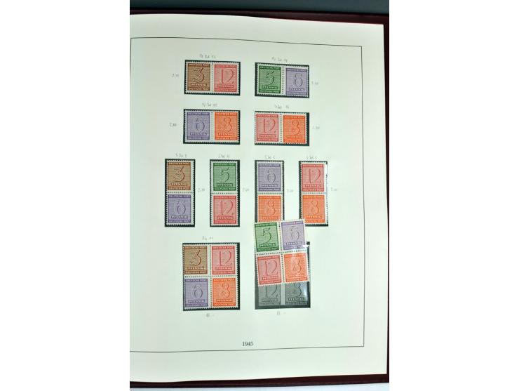1945/82 (ca.), postfrische und ungebrauchte Sammlung, Bund, Berlin und DDR in den Hauptnummern wohl kpl., dazu schöner Teil A