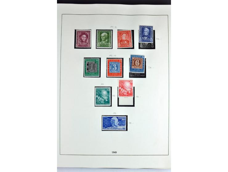 1945/82 (ca.), postfrische und ungebrauchte Sammlung, Bund, Berlin und DDR in den Hauptnummern wohl kpl., dazu schöner Teil A