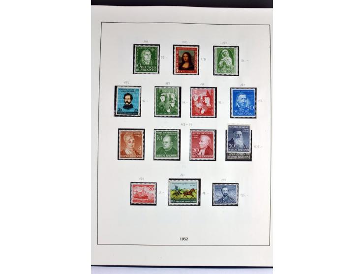 1945/82 (ca.), postfrische und ungebrauchte Sammlung, Bund, Berlin und DDR in den Hauptnummern wohl kpl., dazu schöner Teil A