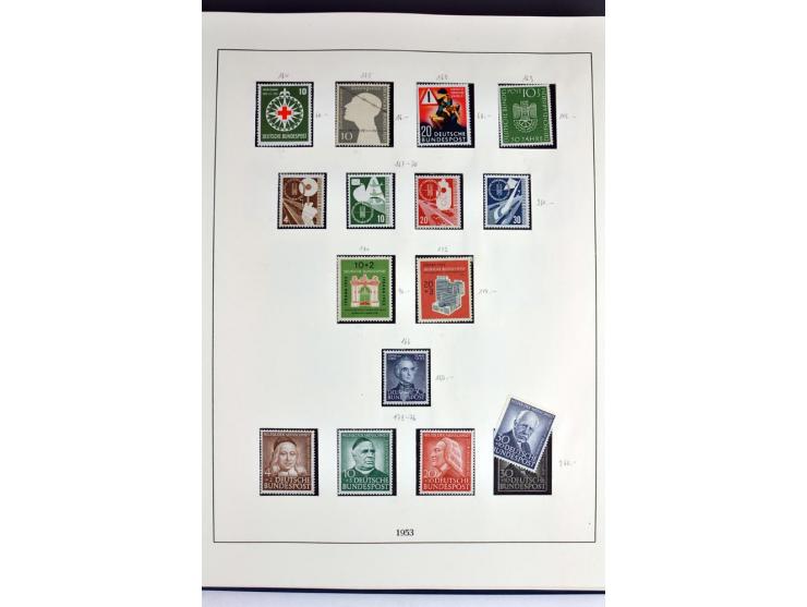 1945/82 (ca.), postfrische und ungebrauchte Sammlung, Bund, Berlin und DDR in den Hauptnummern wohl kpl., dazu schöner Teil A